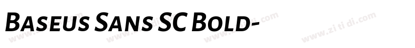 Baseus Sans SC Bold字体转换